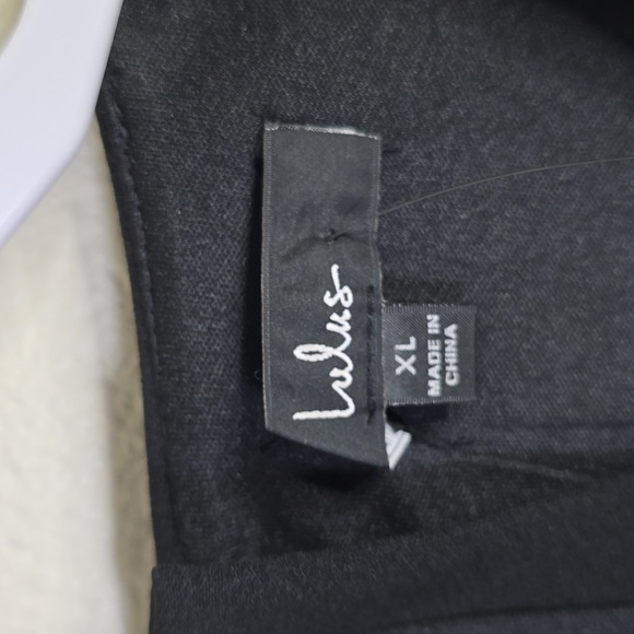 Lulus Esteeem black long-sleeved coutout column Maxi dress size XL NWT. - Picture 8 of 15